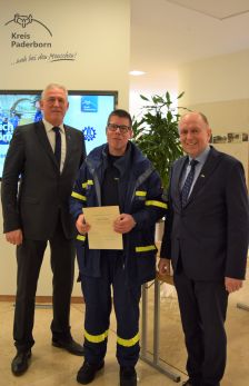 THW-Einsatzkräfte erhalten Bundesflutmedaille - Fluthilfe 2021 © Kreis Paderborn